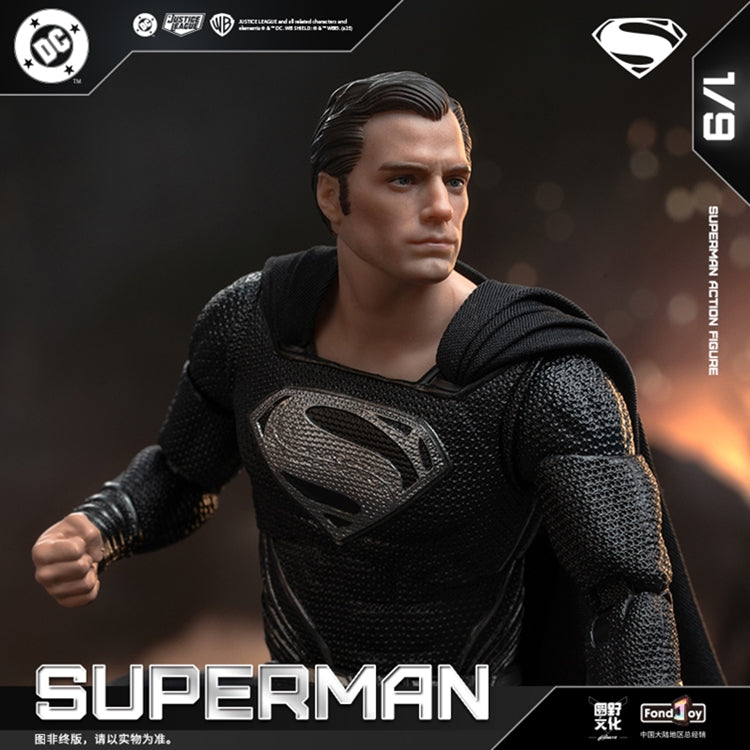 FondJoy  Black Superman 2.0 (1/9 Scale Action Figure)