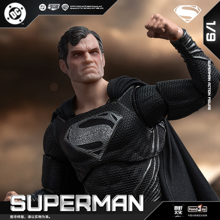 FondJoy  Black Superman 2.0 (1/9 Scale Action Figure)