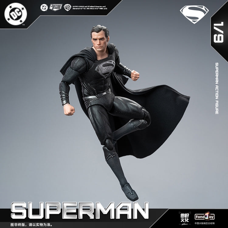 FondJoy  Black Superman 2.0 (1/9 Scale Action Figure)