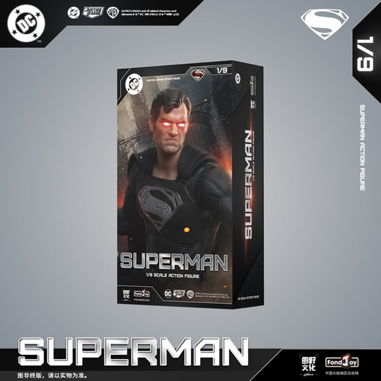 FondJoy  Black Superman 2.0 (1/9 Scale Action Figure)