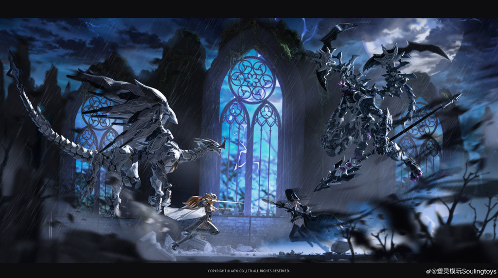 Soulingtoys 1/12 The sin of dark moon/AUDO·RESTORE HEART/Black Moon Lilithia+Sin Statue Gord