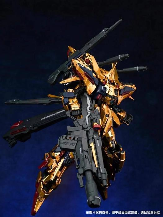Shenma model 1/100 MG Golden Warrior Model Kit （With Metal Frame）
