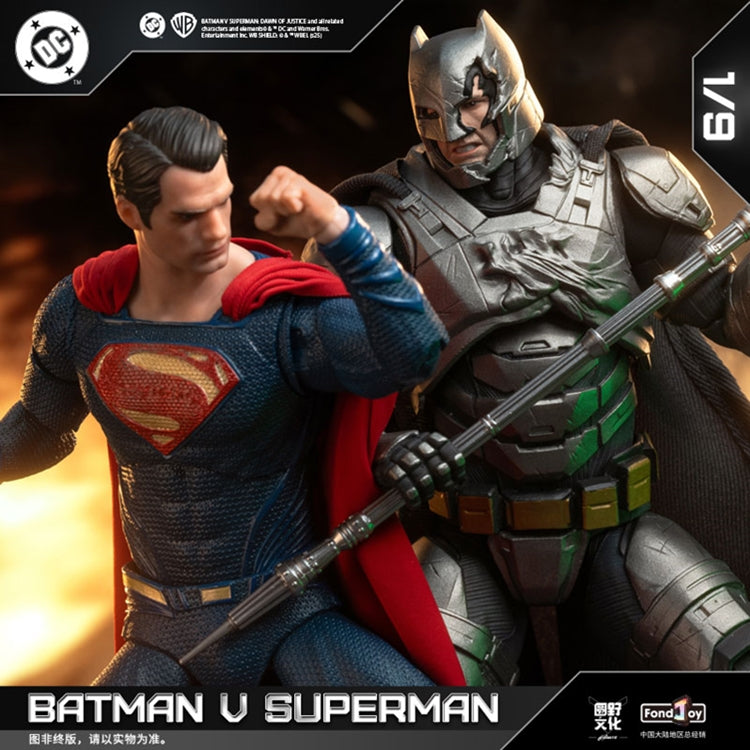 Fondjoy, BVS Set. Armored Batman vs Battle Damaged Superman , 1/9 Scale Action Figure