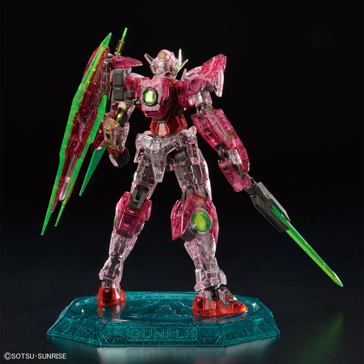 (P.B)RG 1/144 THE GUNDAM BASE LIMITED 00 QAN[T][TRANS-AM CLEAR]