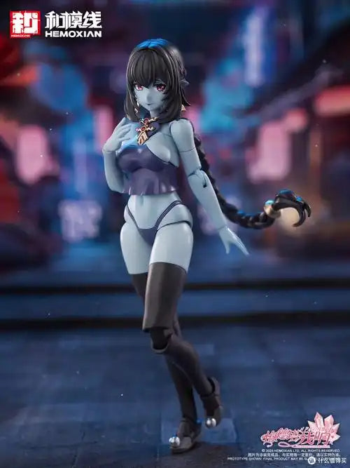 HeMoXian 1/12 Zombie Girl Jiulian Model Kit